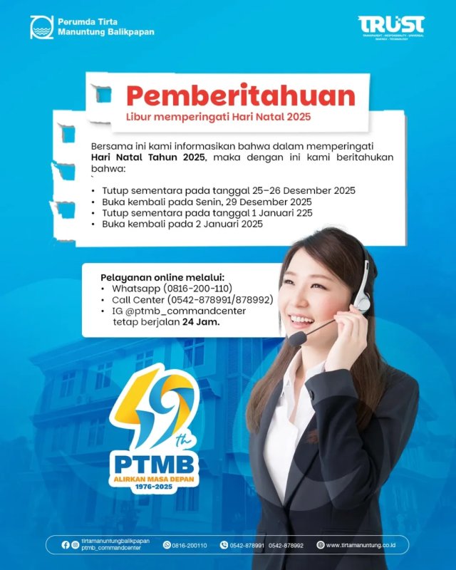 PEMBERITAHUAN PELAYANAN PTMB