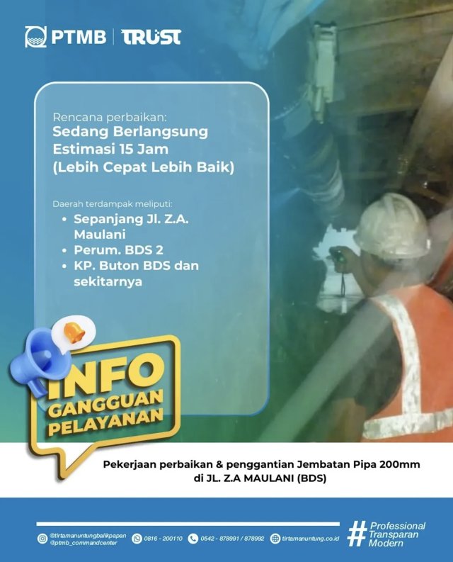Perbaikan dan Penggantian Jembatan Pipa di Jl. Z. A. Maulani (BDS)