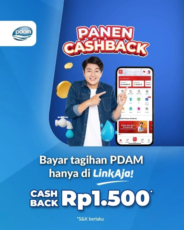 Bayar Tagihan PDAM di LinkAja