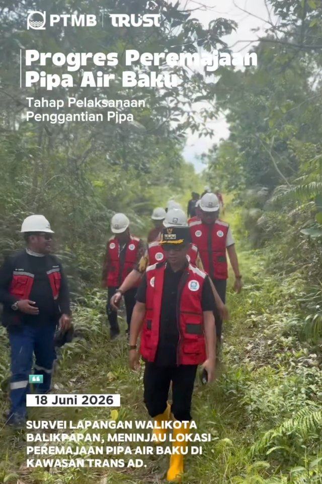 Progress Peremajaan Pipa Air Baku: Tahap Pelaksanaan Penggantian Pipa