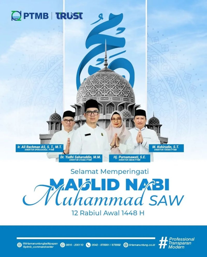 Selamat Memperingati Maulid Nabi Muhammad SAW 1448 H