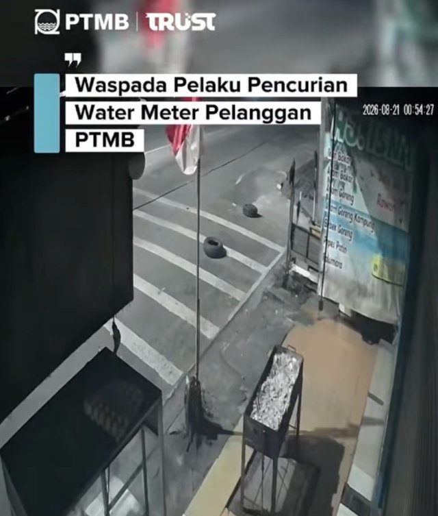 Waspada Pencurian Water Meter Pelanggan PTMB!