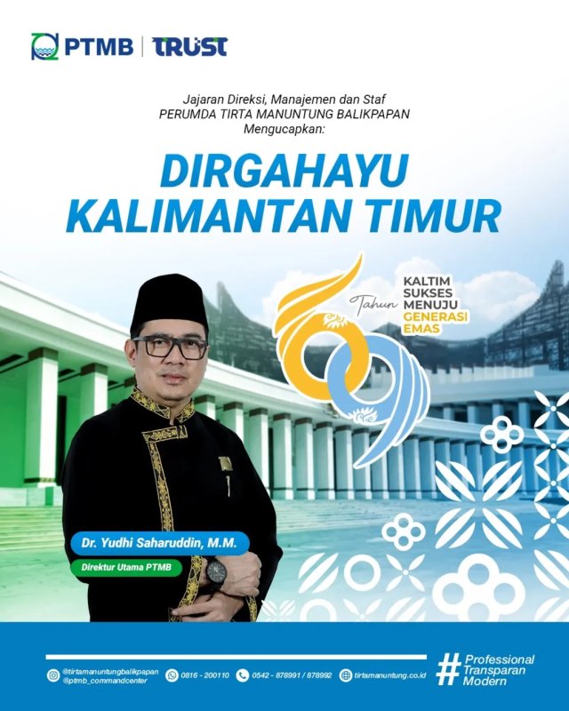 Dirgahayu Kalimantan Timur ke-69