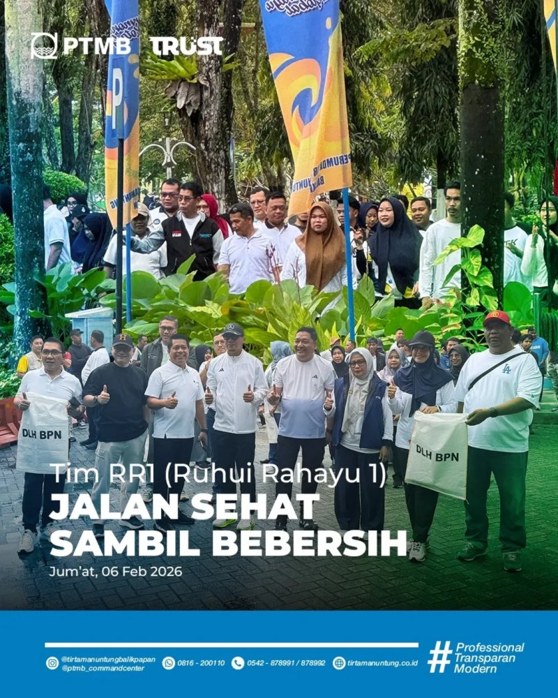 Tim RR1 (Ruhui Rahayu 1) Hari ini Jalan Sehat Sambil Bebersih!