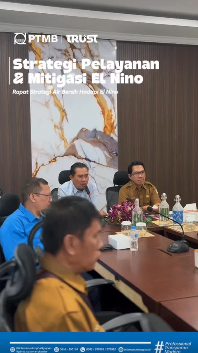 Rapat Strategi Air Bersih, Pelayanan dan Hadapi EL Nino