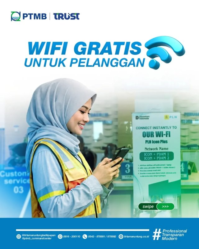 WiFi Gratis Untuk Pelanggan