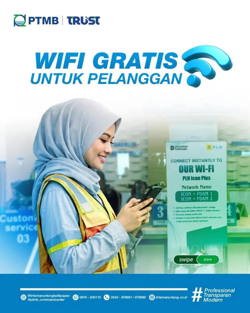 WiFi Gratis Untuk Pelanggan