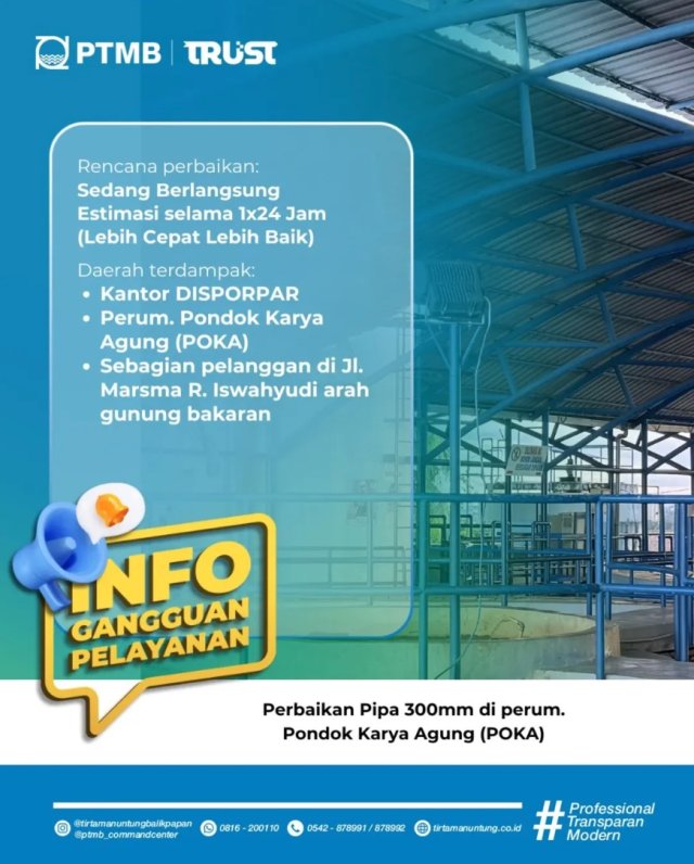 Rencana Perbaikan Pipa 300mm di perum. Pondok Karya Agung (POKA)