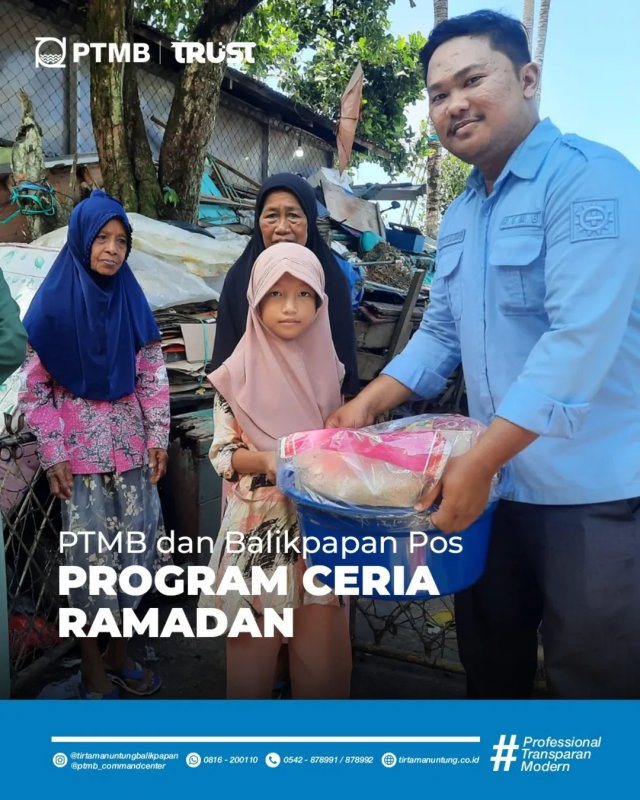 PTMB dan Balikpapan Pos Program Ceria Ramadan